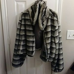 Ashley Stewart Faux Chinchilla